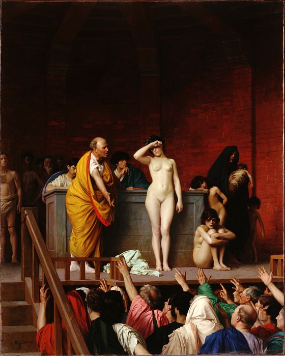 Gerome, Jean-Leon – The Slave Market in Rome, Hermitage ~ part 14 (Hi Resolution images)