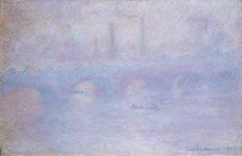Monet, Claude – Waterloo Bridge. Effect of Fog, Hermitage ~ part 14 (Hi Resolution images)