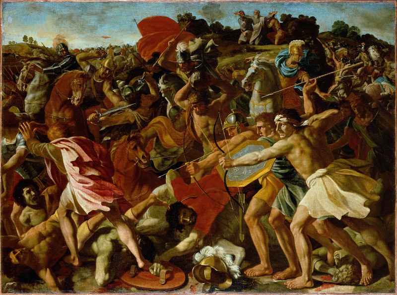 Poussin, Nicolas – The Victory of Joshua over the Amalekites, Hermitage ~ part 14 (Hi Resolution images)