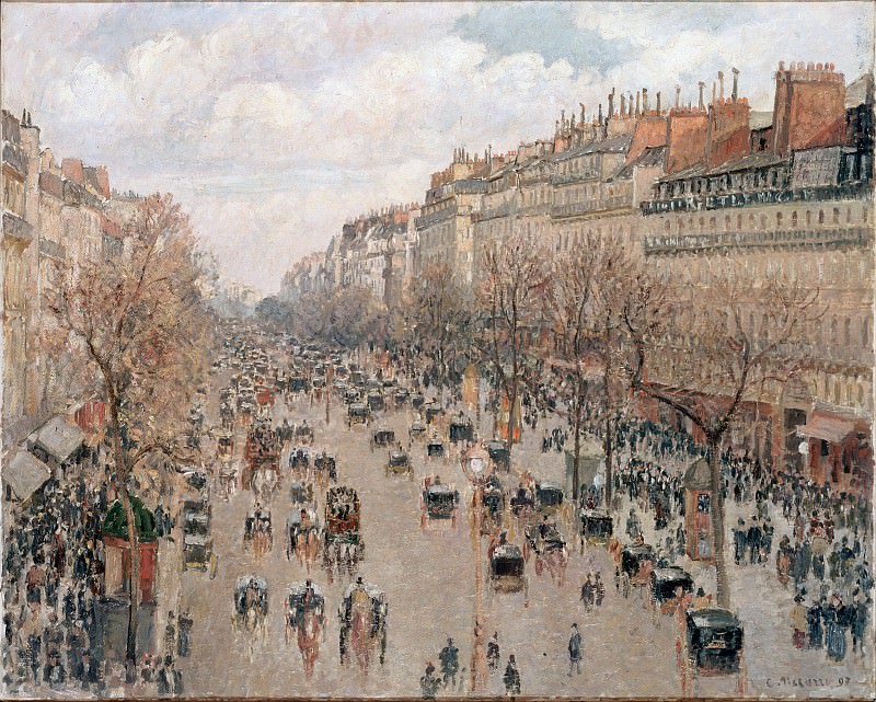 Pissarro, Camille – Boulevard Monmartre in Paris, Hermitage ~ part 14 (Hi Resolution images)