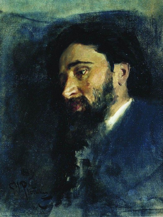 Portrait of the writer VM Garshin, Ilya Repin