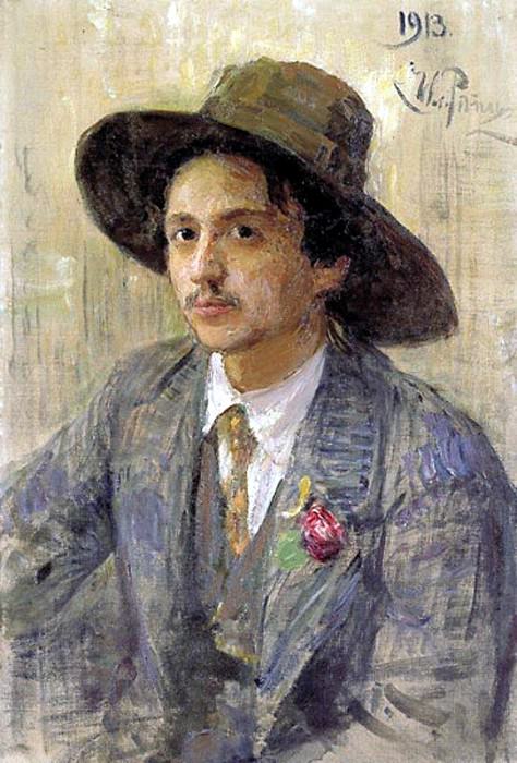 Portrait of the Artist I. Brodsky, Ilya Repin