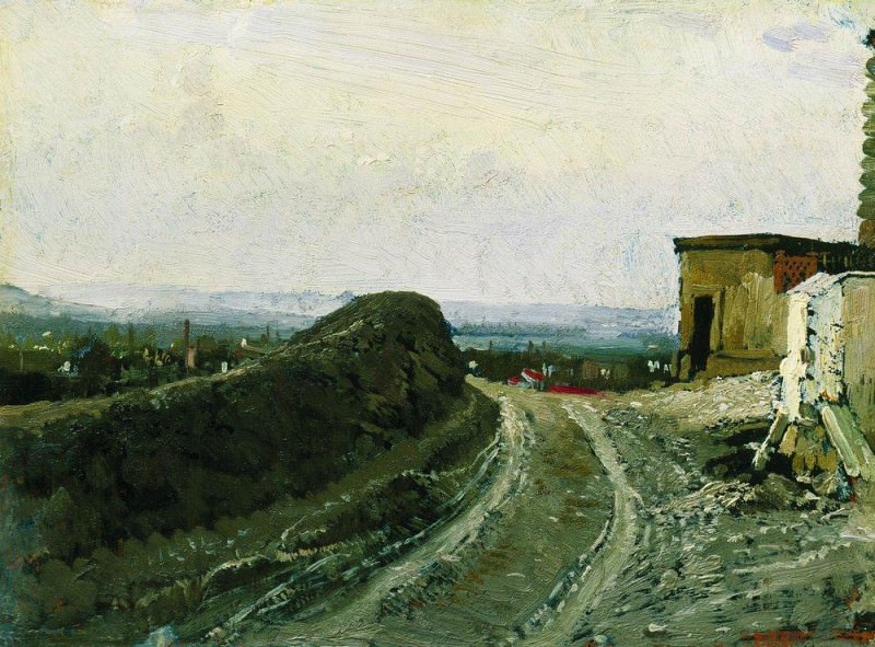 Road to Montmartre in Paris, Ilya Repin
