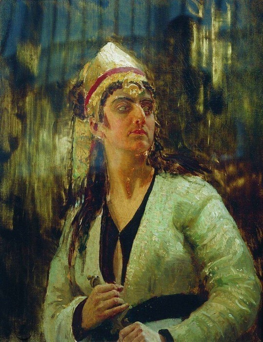 Женщина с кинжалом, Илья Ефимович Репин