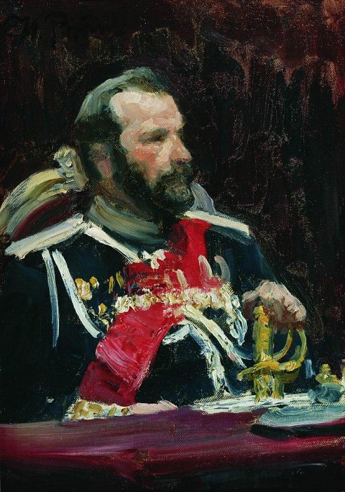 Portrait of General A. Kuropatkin, Ilya Repin