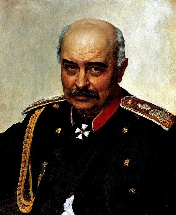 Portrait MI Dragomirov, Ilya Repin