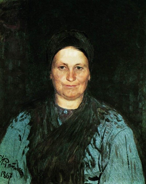 Portrait of the artists mother, TS Repina, Ilya Repin