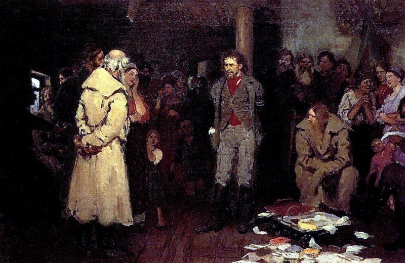 Revolutionary Propagandist Under Arrest, Ilya Repin