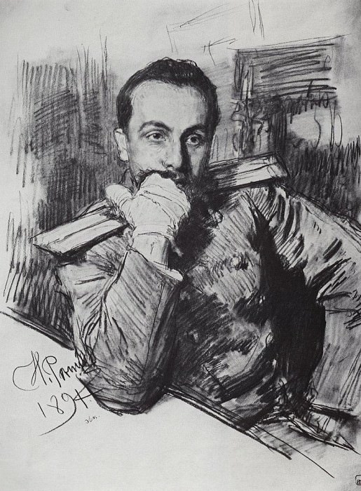 Portrait VA Zhirkevicha, Ilya Repin