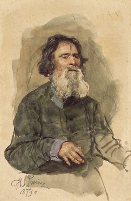 Bearded farmer, Ilya Repin