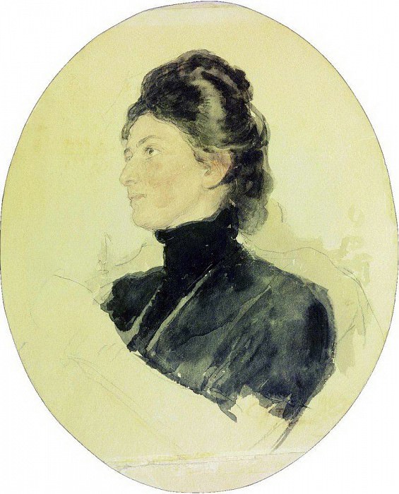 Portrait of Maria Bori Chukovskaya, Ilya Repin