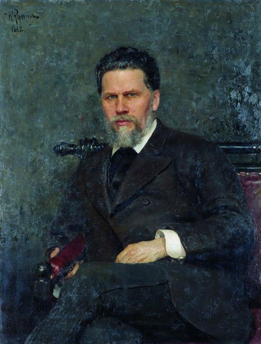 Portrait of the artist INKramskoy, Ilya Repin