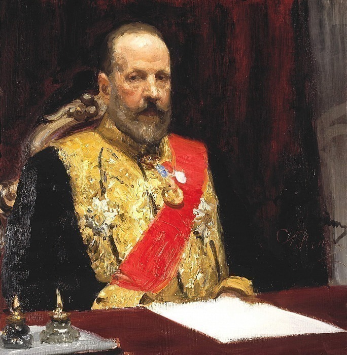 Portrait of S.Yu. Witte, Minister of Finance, later Chairman of the Cabinet of Ministers, Ilya Repin