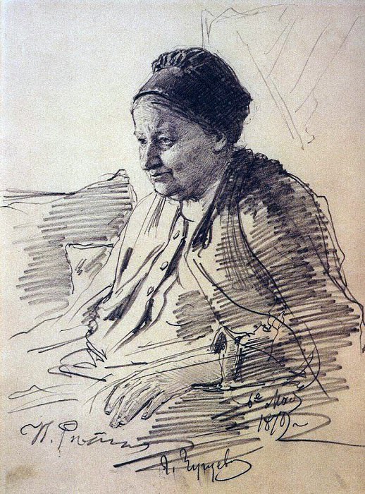 Портрет Т. С. Репиной, матери художника, Илья Ефимович Репин