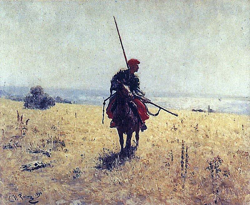 Kazak steppe, Ilya Repin