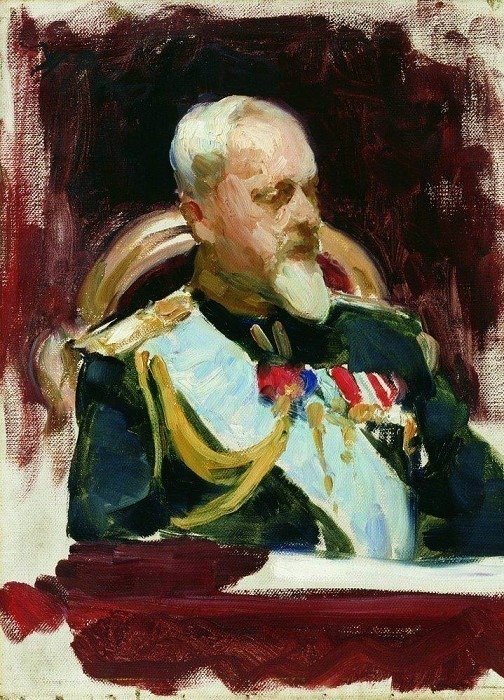 Study for the painting ceremonial meeting of the State Council May 7, 1901 goda2, Ilya Repin