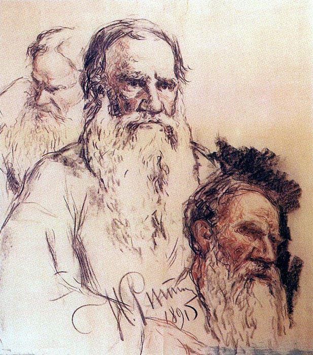 Studies of Leo Tolstoy, Ilya Repin