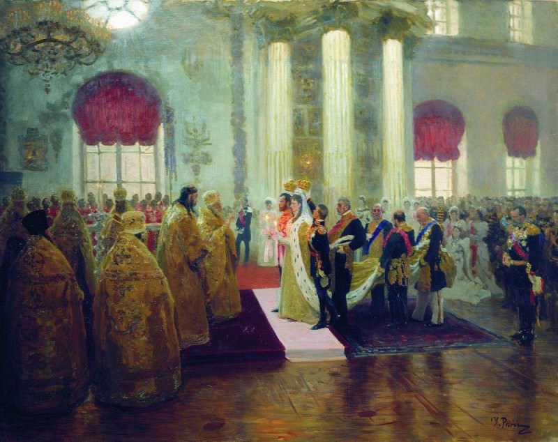 Венчание Николая II и великой княжны Александры Фёдоровны