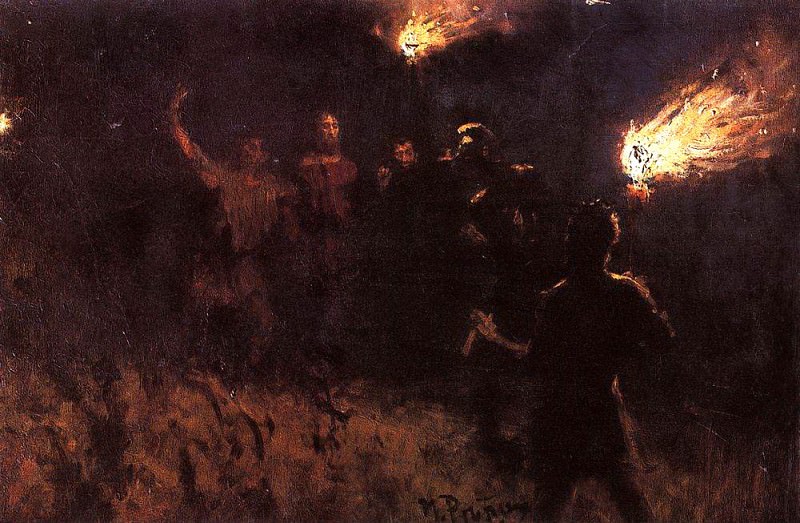 Taking Christ ward, Ilya Repin