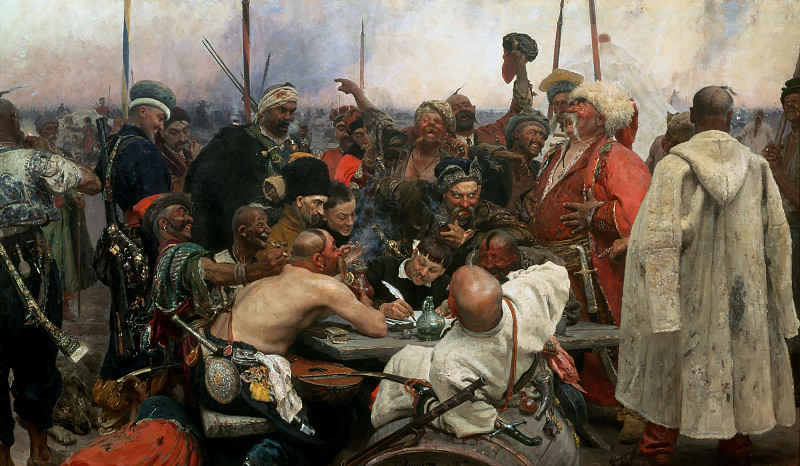 Запорожцы пишут письмо турецкому султану, Илья Ефимович Репин