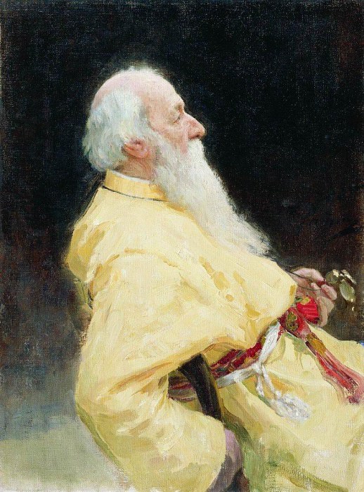 Portrait of Vladimir Stasov, Ilya Repin