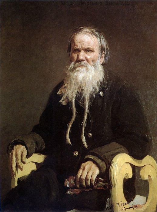 Portrait of the storyteller epics VP Schegolenkova, Ilya Repin