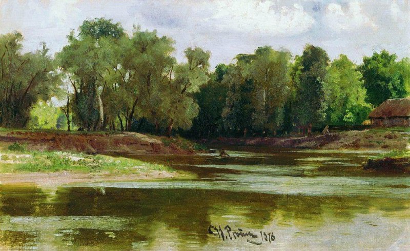 Берег реки, Илья Ефимович Репин