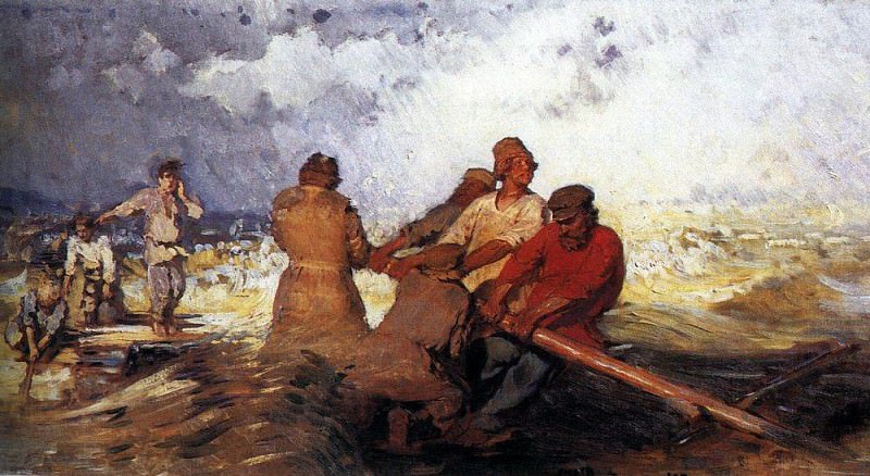 Storm on the Volga, Ilya Repin