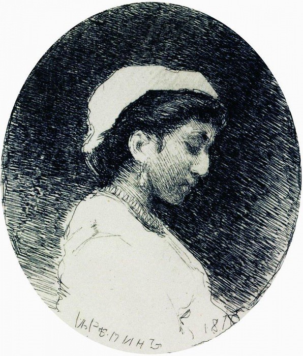 Woman in a bonnet, Ilya Repin
