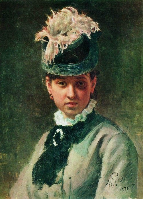 Portrait VA Repina, wife of the artist, Ilya Repin