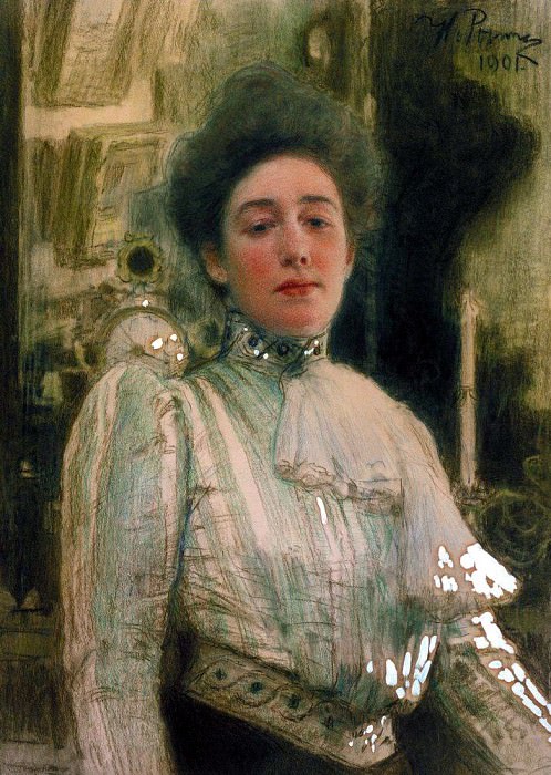 Portrait of Alexandra Pavlovna Botkin, Ilya Repin