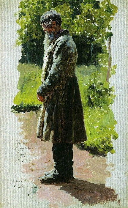 Old farmer, Ilya Repin