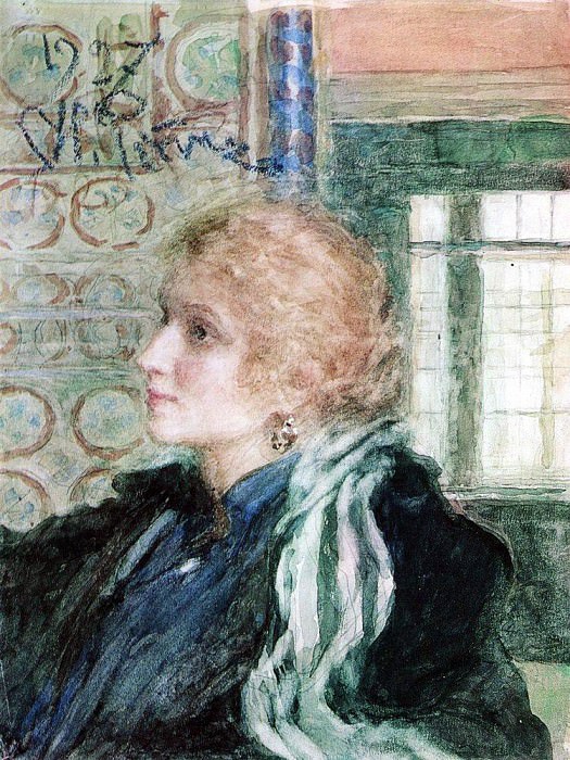 Portrait of Mary Klopushinoy, Ilya Repin