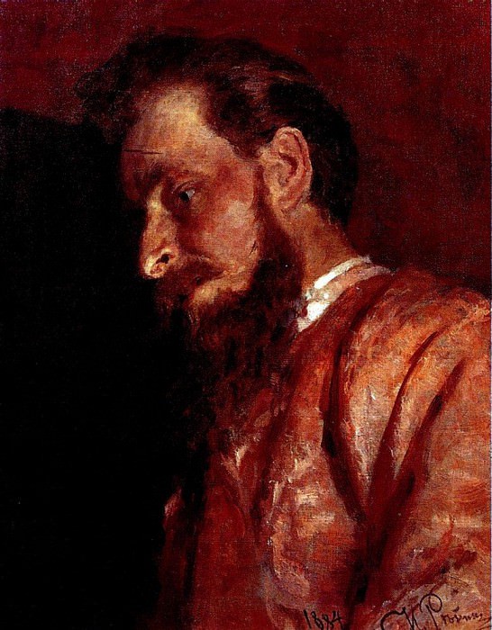 Portrait of VK Muench, Ilya Repin