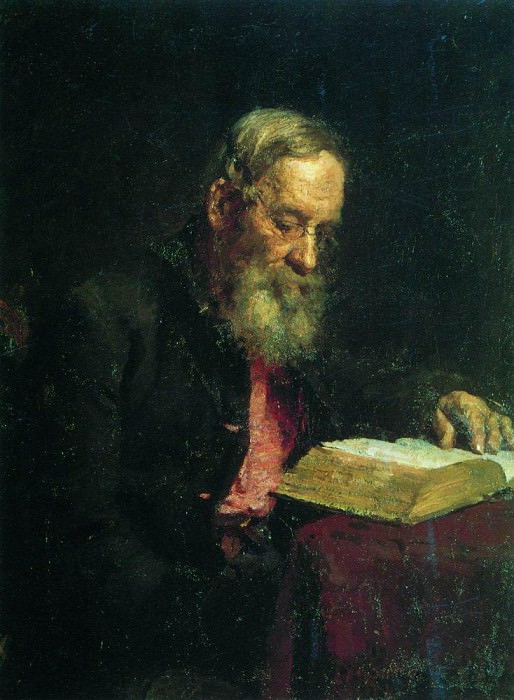 Portrait of the artists father, E. Repin, Ilya Repin