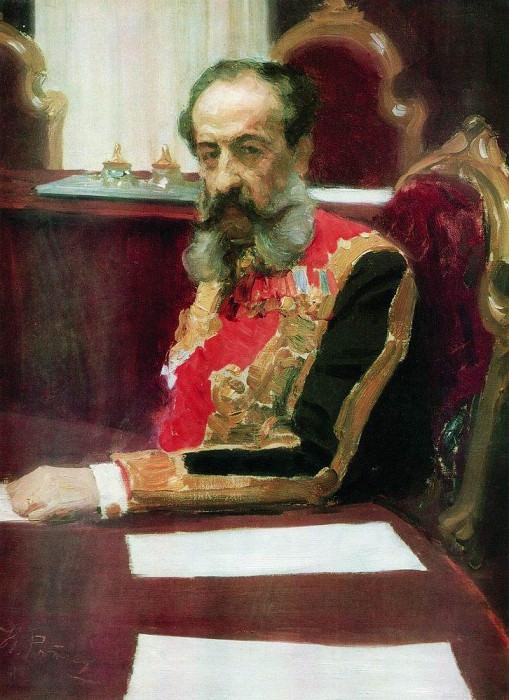 Portrait of Prince Mikhail Sergeyevich Volkonsky, Ilya Repin