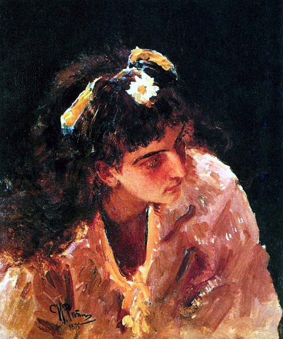Head of Indian beauties, Ilya Repin
