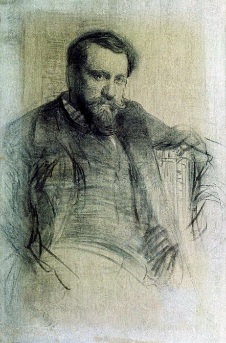 Portrait of the artist Valentin Serov, Ilya Repin