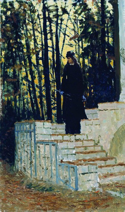 Female figure in a landscape, Ilya Repin
