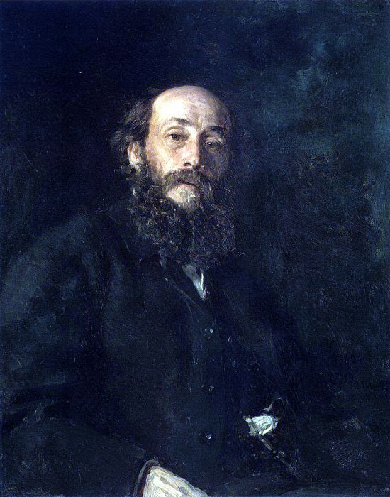 Portrait of the artist Nikolai Ge, Ilya Repin