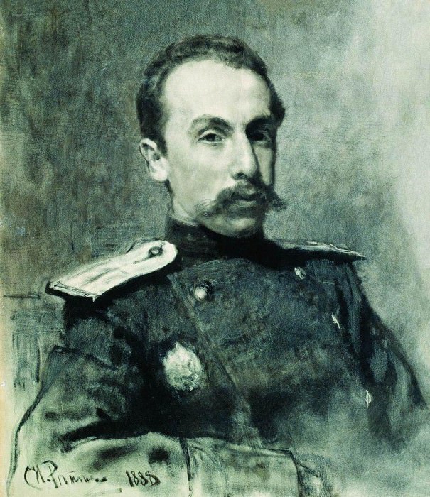 Portrait AV Zhirkevicha, Ilya Repin