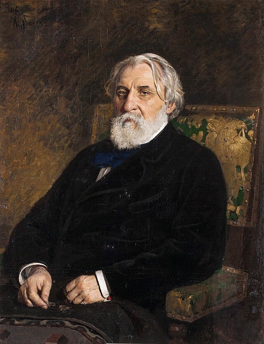 Portrait of the writer I.S. Turgenev 