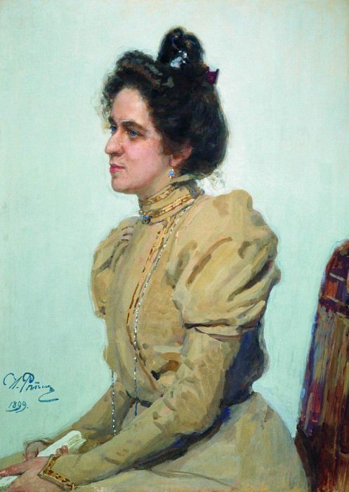 Portrait of Lubov Nikolaevna Sazonova, Shuvalov, Ilya Repin