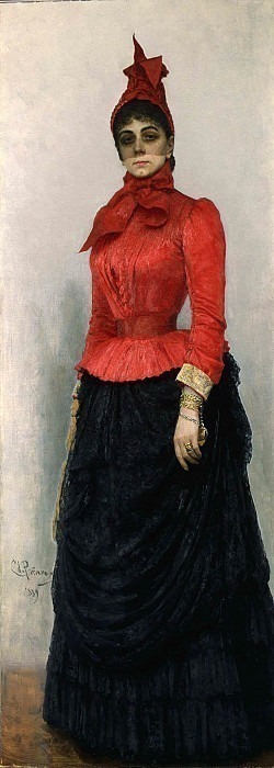 Portrait of Baroness V.I. Ikskul von Hildenbandt, Ilya Repin