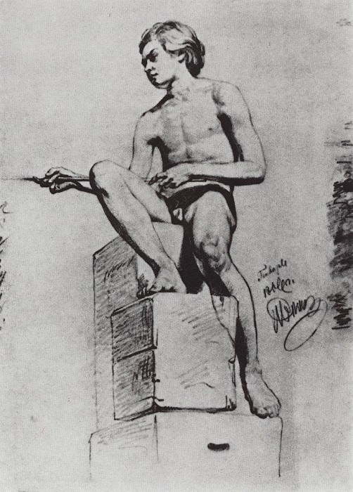 Sitting sitter , Ilya Repin