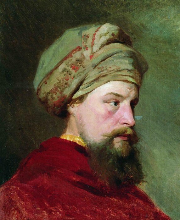 Head sitter. The second half of XIX century, Ilya Repin