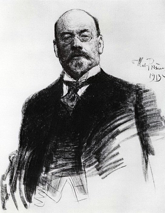 Portrait of the artist Ostroukhov, Ilya Repin
