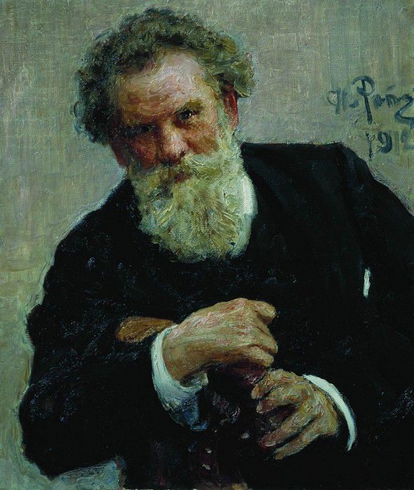 Portrait of the writer Vladimir Korolenko, Ilya Repin