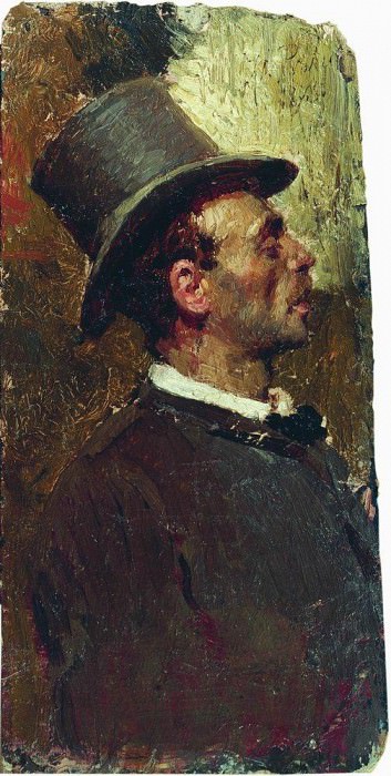 Man in the cylinder, Ilya Repin