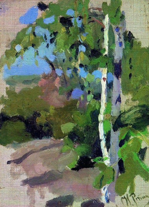 Birches. Sunny Day, Ilya Repin